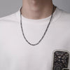 Men's Iron Alloy Nk Chain Necklace With Geometric Design And Electroplating Hiphop Style