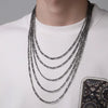 Men's Iron Alloy Nk Chain Necklace With Geometric Design And Electroplating Hiphop Style