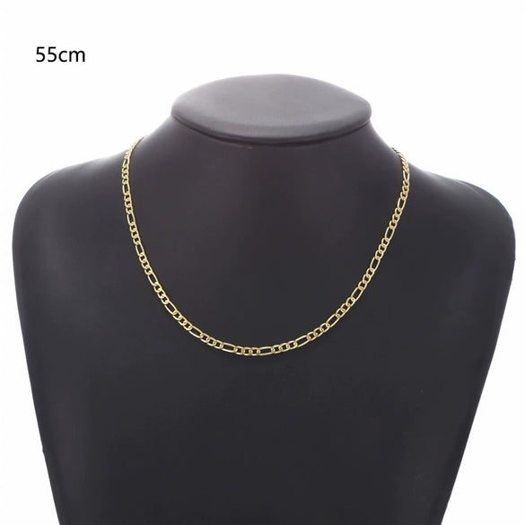 Men's Iron Alloy Nk Chain Necklace With Geometric Design And Electroplating Hiphop Style