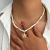 Men's Jewelry Alloy Geometric Handmade Coconut Shell Beaded Hiphop Niche Sun Pendant Clavicle Chain