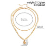Men's Jewelry Alloy Geometric Handmade Coconut Shell Beaded Hiphop Niche Sun Pendant Clavicle Chain