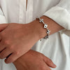 Men's Jewelry Alloy Geometric Handmade Dice Cross Stitching Necklace And Bracelet