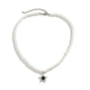 Men's Jewelry Alloy Imitation Pearl Pearl Chain Handmade Geometric Fivepointed Star Necklace