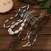 Men's Jewelry Coconut Beaded Shell Necklace With Shark Tooth Pendant Acrylic Polymer Clay Handmade