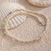 Men's Jewelry Coconut Shell Acrylic Geometric Handmade Beach Style Necklace