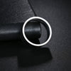 Men's Jewelry Titanium Steel Ring Geometric Dripping Oil Simple Style