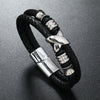 Men's Leather Woven Bracelet Jewelry