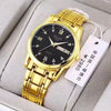 Men's Leisure Alloy Watch With Round Dial Mineral Strengthened Glass Mirror Single Folding Buckle Spiral Crown Fully Automatic Movement Double Calendar Luminous And Waterproof