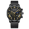 Men's Leisure Metal And Stainless Steel Watch With Round Dial And Milan Mesh Belt