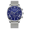 Men's Leisure Metal And Stainless Steel Watch With Round Dial And Milan Mesh Belt