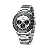 Men's Leisure Metal Calendar Watch With Steel Band And Round Dial