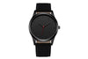 Men's Leisure Quartz Calendar Watch With Alloy Case Imitation Leather Frosted Belt And Round Dial