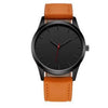 Men's Leisure Quartz Calendar Watch With Alloy Case Imitation Leather Frosted Belt And Round Dial