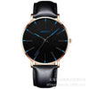 Men's Leisure Quartz Ultrathin Watch With Alloy Case Imitation Leather Strap And Stainless Steel Clasp Round Dial