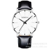 Men's Leisure Quartz Ultrathin Watch With Alloy Case Imitation Leather Strap And Stainless Steel Clasp Round Dial