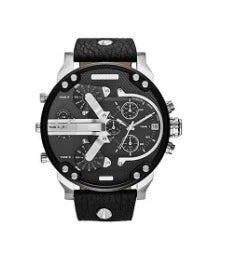 Men's Leisure Quartz Watch With Alloy Band And Stainless Steel Clasp Round Dial