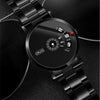 Men's Leisure Quartz Watches Stainless Steel Case And Strap Round Dial Waterproof