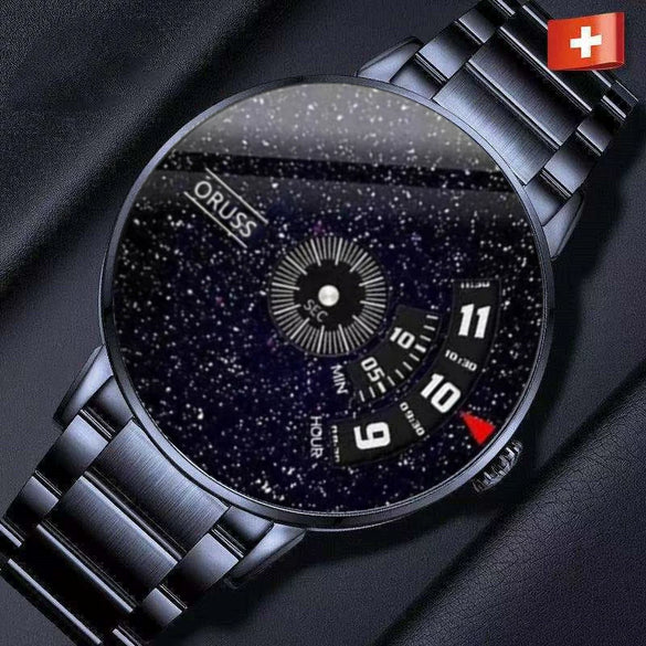 Men's Leisure Quartz Watches Stainless Steel Case And Strap Round Dial Waterproof