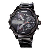 Men's Leisure Stainless Steel And Alloy Quartz Round Dial Watch