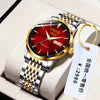 Men's Leisure Style Stainless Steel Ultrathin Round Dial Waterproof Quartz Wristwatch