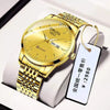 Men's Leisure Style Stainless Steel Ultrathin Round Dial Waterproof Quartz Wristwatch