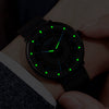 Men's Luminous Alloy Mesh Band Leisure Round Dial Watch