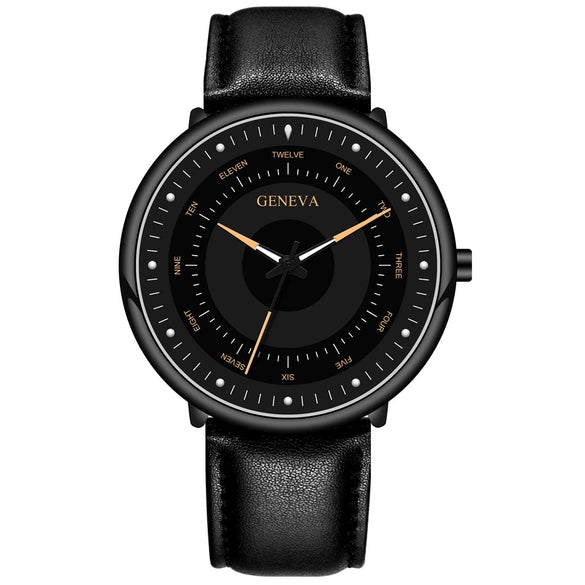 Men's Luminous Alloy Mesh Band Leisure Round Dial Watch
