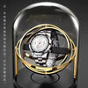Men's Luminous Waterproof Automatic Non Mechanical Watch With Fine Steel Belt And Round Dial