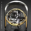 Men's Luminous Waterproof Automatic Non Mechanical Watch With Fine Steel Belt And Round Dial