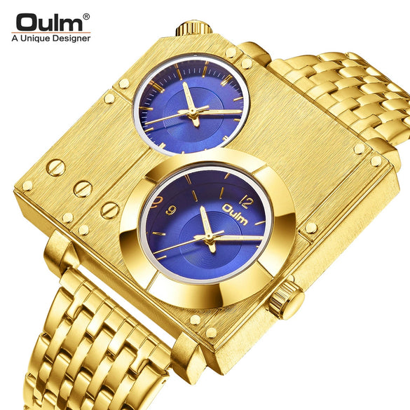 Men's Metal And Stainless Steel Belt Casual Round Dial Watch