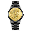Men's Metal Band Quartz Watch Round Dial Waterproof Fashion Style