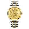 Men's Metal Band Quartz Watch Round Dial Waterproof Fashion Style