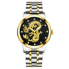 Men's Metal Band Quartz Watch Round Dial Waterproof Fashion Style