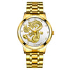 Men's Metal Band Quartz Watch Round Dial Waterproof Fashion Style