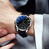 Men's Metal Belt Fashionable Pointer Watches With Round Dial