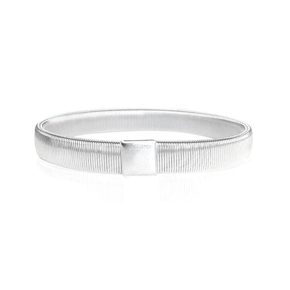 Men's Metal Elastic Arm Ring Bracelet Geometric Electroplated