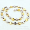Men's Minimalist Titanium Steel Hiphop Coffee Bean Pig Nose Chain Necklace With Polishing Treatment