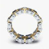 Men's Modern Rose Gold Color Geometric Metal Ring With Electroplated Finish Simple Fashion Engagement Jewelry