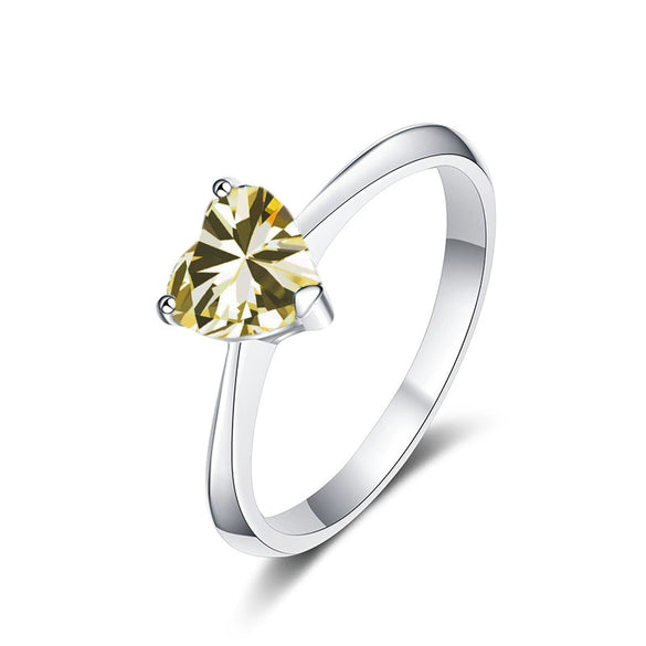 Men's Moissanite Sterling Silver Ring With Round Shape