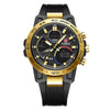 Men's Multifunction Chronograph Waterproof Electronic Watch Zinc Alloy Case Plastic Strap Round Dial Geometric Style
