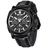 Men's Multifunction Quartz Waterproof Calendar Business Watch With Printed Logo Made Of Zinc Alloy And Mineral Reinforced Glass Mirror