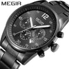 Men's Multifunctional Alloy Watch Luminous Waterproof Quartz Round Dial