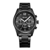 Men's Multifunctional Alloy Watch Luminous Waterproof Quartz Round Dial