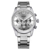 Men's Multifunctional Alloy Watch Luminous Waterproof Quartz Round Dial