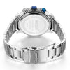Men's Multifunctional Business Sports Quartz Watch Alloy Case Stainless Steel Belt Round Dial