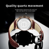 Men's Multifunctional Chronograph Quartz Watch Alloy Case Genuine Leather Strap Round Dial Leisure Style