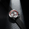 Men's Multifunctional Sports Watch Alloy Case Stainless Steel Clasp Silicone Strap Quartz Movement Round Dial