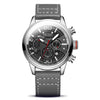 Men's Multifunctional Sports Waterproof Quartz Watch Alloy Case Genuine Leather Strap Round Dial