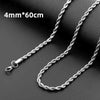 Men's Necklace Stainless Steel Chain Box Chain Titanium Steel Jewelry Pendant Sweater Chain Accessories Keel Personality Chain