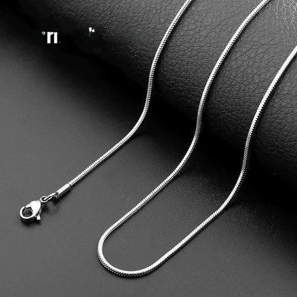Men's Necklace Stainless Steel Chain Box Chain Titanium Steel Jewelry Pendant Sweater Chain Accessories Keel Personality Chain